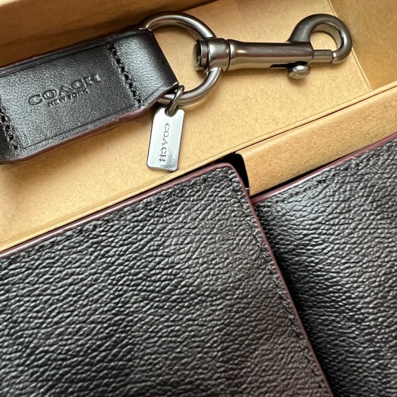 Coach Mens Wallet Boxed 3 In 1 Wallet Gift Set In Signature Canvas - Picture 2 of 9
